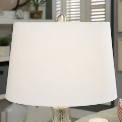 Gold Ribbed Mercury Glass Table Lamp-Kirkland's Home Discount
