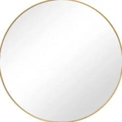 Gold Round Simple Frame Large Wall Mirror-Kirkland's Home Discount