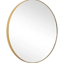 Gold Round Simple Frame Large Wall Mirror-Kirkland's Home Discount