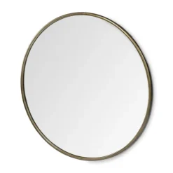 Gold Round Thin Metal Frame Wall Mirror-Kirkland's Home Store