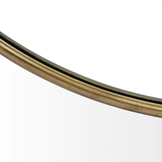 Gold Round Thin Metal Frame Wall Mirror-Kirkland's Home Store