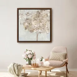 Gold Shimmering Tree Framed Canvas Art Print-Kirkland's Home Best