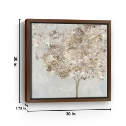 Gold Shimmering Tree Framed Canvas Art Print-Kirkland's Home Best