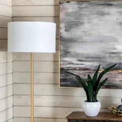 Gold Sleek Modern Floor Lamp-Kirkland's Home Store