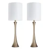 Gold Sparkle Shade Tapered Table Lamps, Set Of 2-Kirkland's Home Clearance