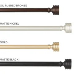 Gold Stacked Cylinder Curtain Rod, 72 In.-Kirkland's Home Best Sale