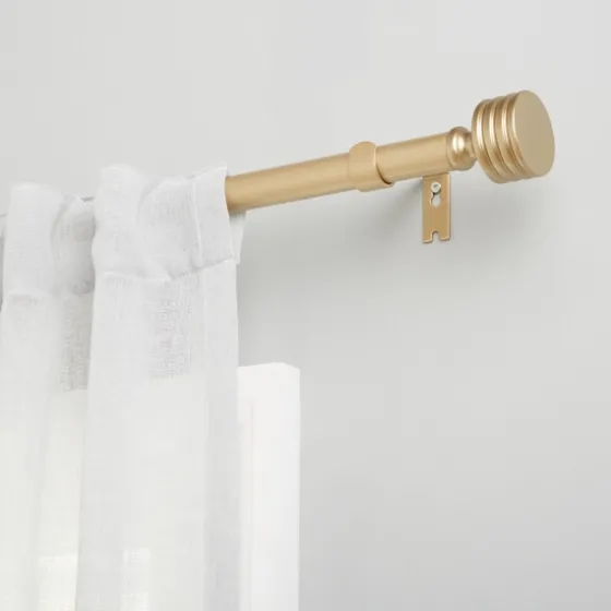 Gold Stacked Cylinder Curtain Rod, 120 In.-Kirkland's Home Cheap