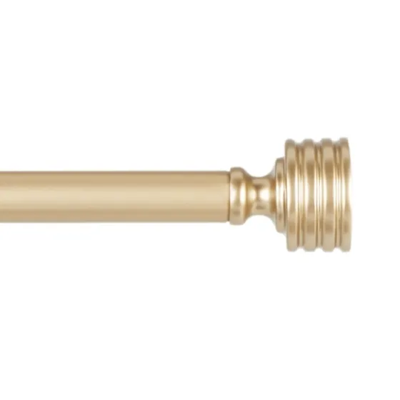 Gold Stacked Cylinder Curtain Rod, 120 In.-Kirkland's Home Cheap
