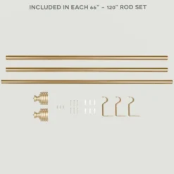 Gold Stacked Cylinder Curtain Rod, 120 In.-Kirkland's Home Cheap