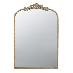 Gold Studded Scroll Arched Mirror, 36 In.-Kirkland's Home Cheap