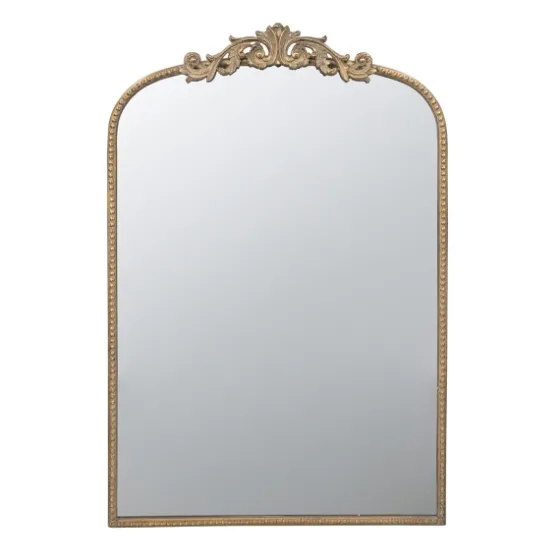 Gold Studded Scroll Arched Mirror, 36 In.-Kirkland's Home Cheap