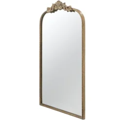 Gold Studded Scroll Arched Mirror, 36 In.-Kirkland's Home Cheap