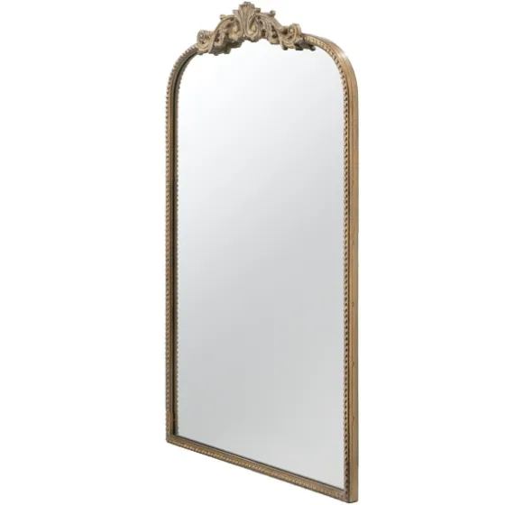 Gold Studded Scroll Arched Mirror, 36 In.-Kirkland's Home Cheap