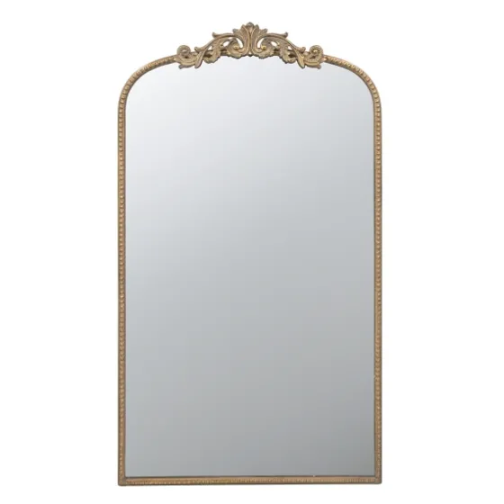 Gold Studded Scroll Arched Mirror, 42 In.-Kirkland's Home Hot