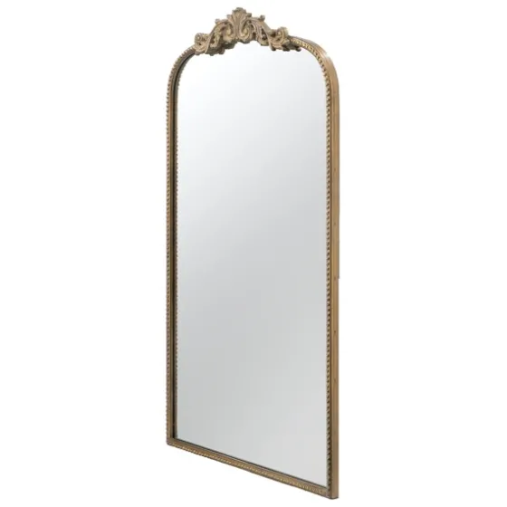 Gold Studded Scroll Arched Mirror, 42 In.-Kirkland's Home Hot