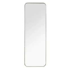 Gold Thin Iron Frame Curved Corner Mirror-Kirkland's Home Discount