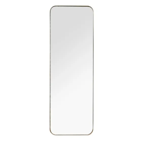 Gold Thin Iron Frame Curved Corner Mirror-Kirkland's Home Discount