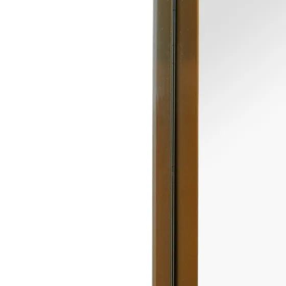 Gold Thin Iron Frame Curved Corner Mirror-Kirkland's Home Discount