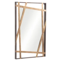 Gold Tilted Abstract Framed Mirror-Kirkland's Home Cheap