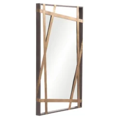 Gold Tilted Abstract Framed Mirror-Kirkland's Home Cheap