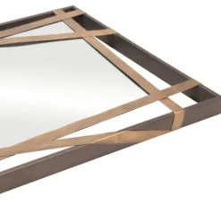 Gold Tilted Abstract Framed Mirror-Kirkland's Home Cheap