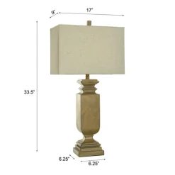 Gold Traditional Rectangular Table Lamp-Kirkland's Home Best Sale