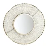 Gold Trim Metal Round Frame Mirror-Kirkland's Home Outlet
