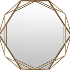 Gold Wire Metal Hexagon Frame Wall Mirror-Kirkland's Home Hot