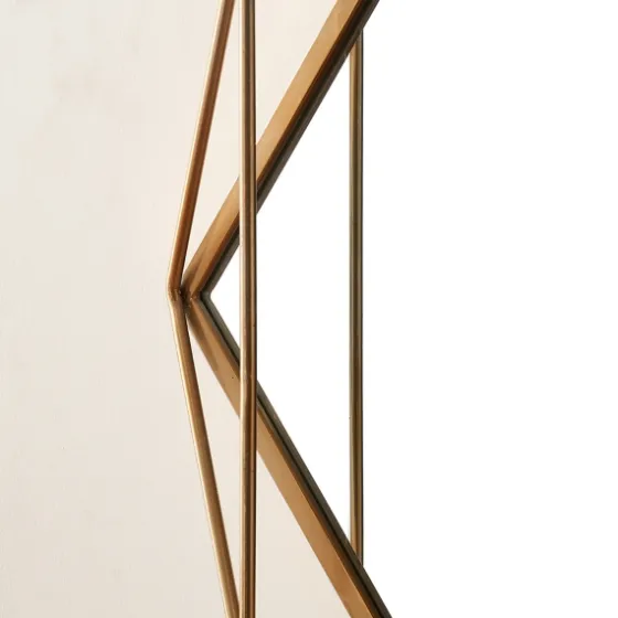 Gold Wire Metal Hexagon Frame Wall Mirror-Kirkland's Home Hot