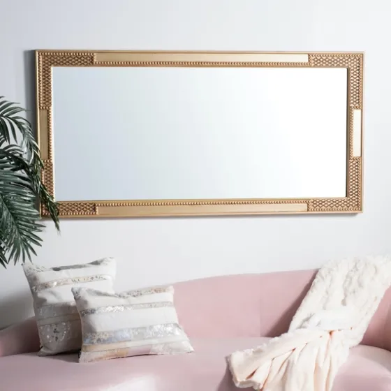 Golden Carved Textured Framed Mirror-Kirkland's Home Cheap