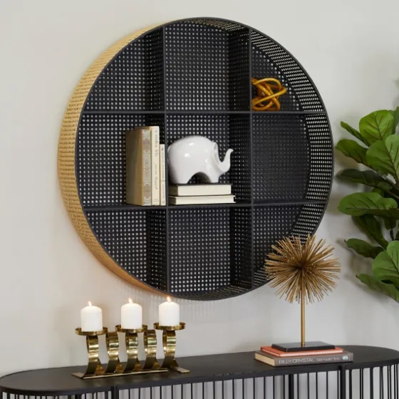 Golden Dots Circle Cubbies Wall Shelf-Kirkland's Home Cheap