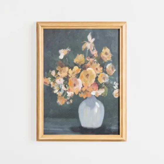 Golden Floral Framed Art Print-Kirkland's Home Sale