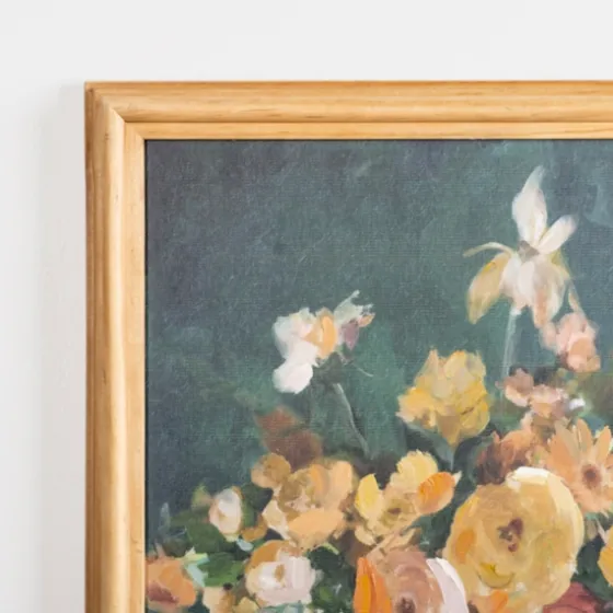 Golden Floral Framed Art Print-Kirkland's Home Sale