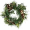 Golden Glitter Mixed Pine Christmas Wreath-Kirkland's Home Cheap