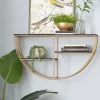 Golden Half Moon Wall Shelves-Kirkland's Home Shop