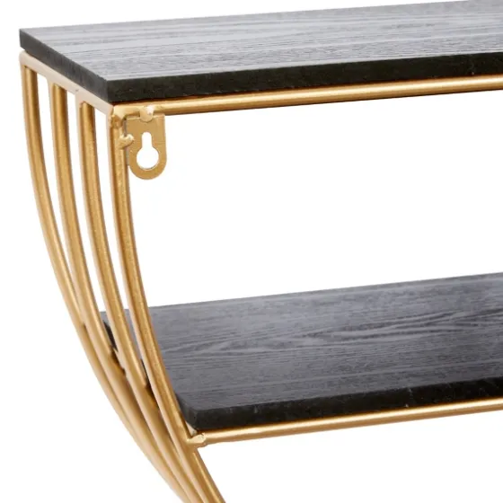 Golden Half Moon Wall Shelves-Kirkland's Home Shop