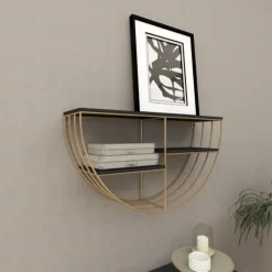 Golden Half Moon Wall Shelves-Kirkland's Home Shop