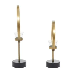 Golden Halo 2-Pc. Candle Holder Set-Kirkland's Home New