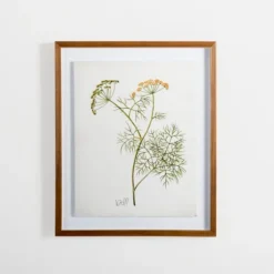 Golden Leaves Herbs Dill Framed Art Print-Kirkland's Home Flash Sale