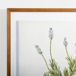 Golden Leaves Herbs Lavender Framed Art Print-Kirkland's Home Fashion