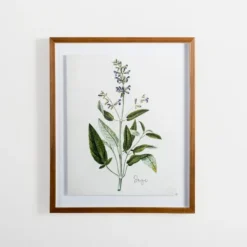Golden Leaves Herbs Sage Framed Art Print-Kirkland's Home Store