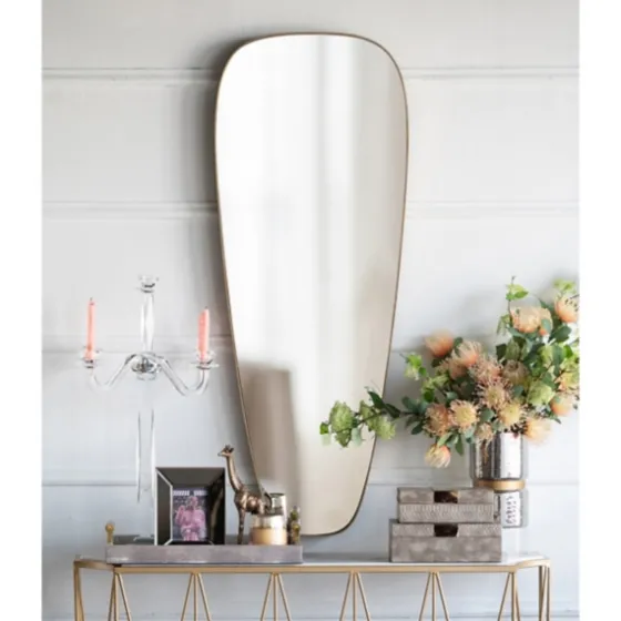 Golden Long Teardrop Wall Mirror-Kirkland's Home Store