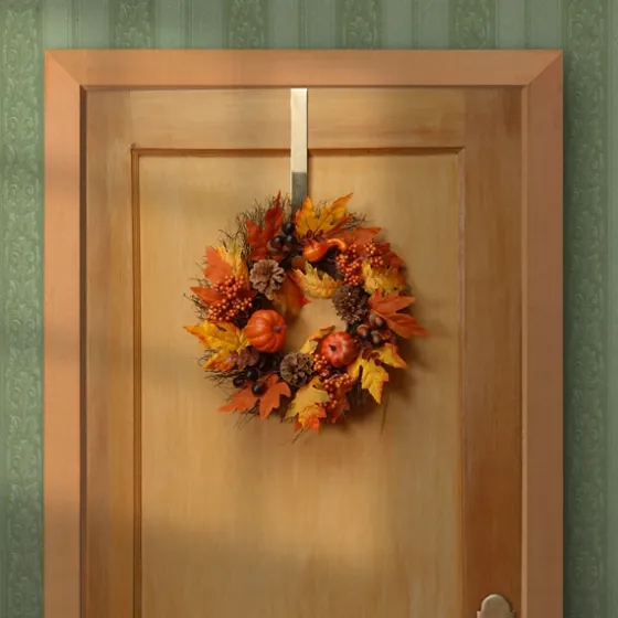 Golden Maple Pumpkins Harvest Wreath-Kirkland's Home Best