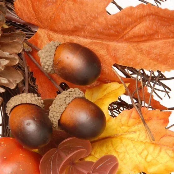 Golden Maple Pumpkins Harvest Wreath-Kirkland's Home Best