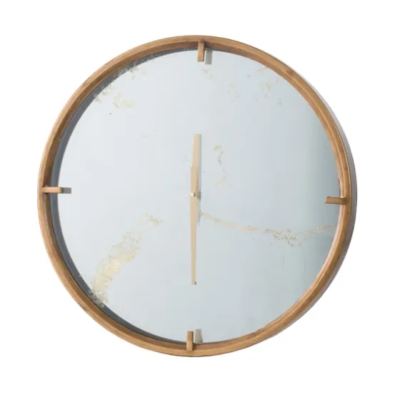 Golden Mirrored Marbling Wall Clock-Kirkland's Home Best Sale