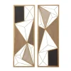 Golden Mocha Triangular Cut-Out Plaques, Set Of 2-Kirkland's Home Store