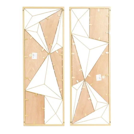 Golden Mocha Triangular Cut-Out Plaques, Set Of 2-Kirkland's Home Store