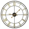 Golden Open Face Industrial Wall Clock-Kirkland's Home Hot