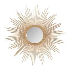 Golden Sunburst Small Decorative Wall Mirror-Kirkland's Home Best