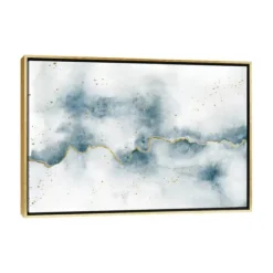 Golden Thread Abstract Canvas Framed Art-Kirkland's Home Discount